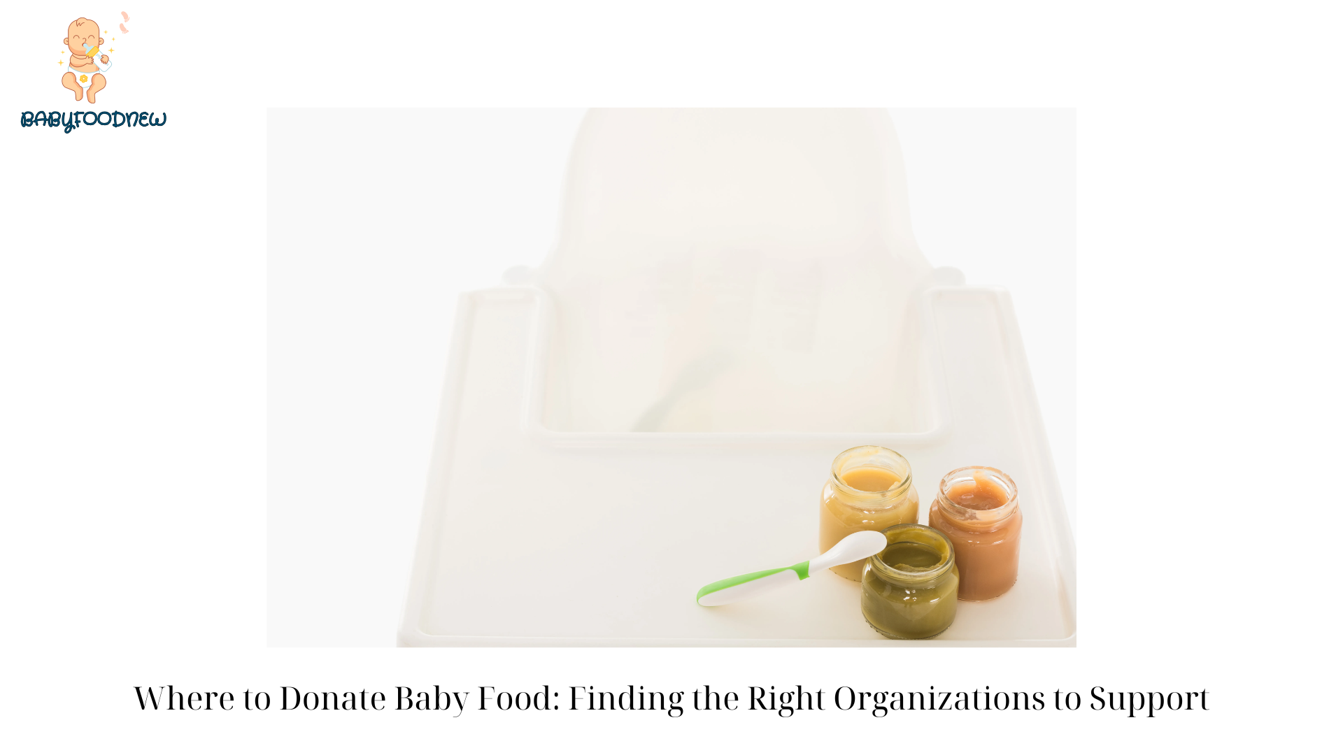 Where to Donate Baby Food Finding the Right Organizations to Support 