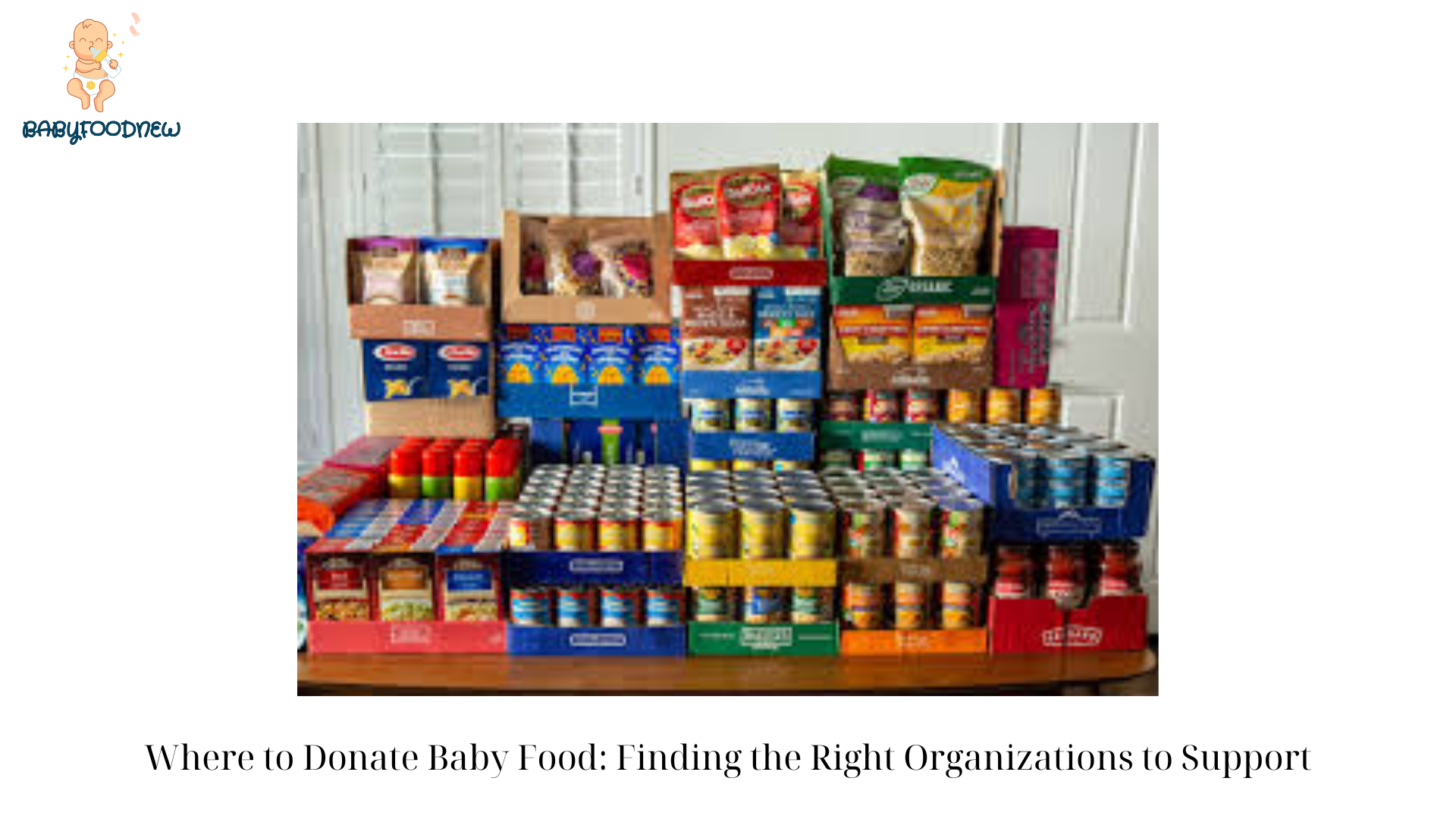 Where to Donate Baby Food Finding the Right Organizations to Support 