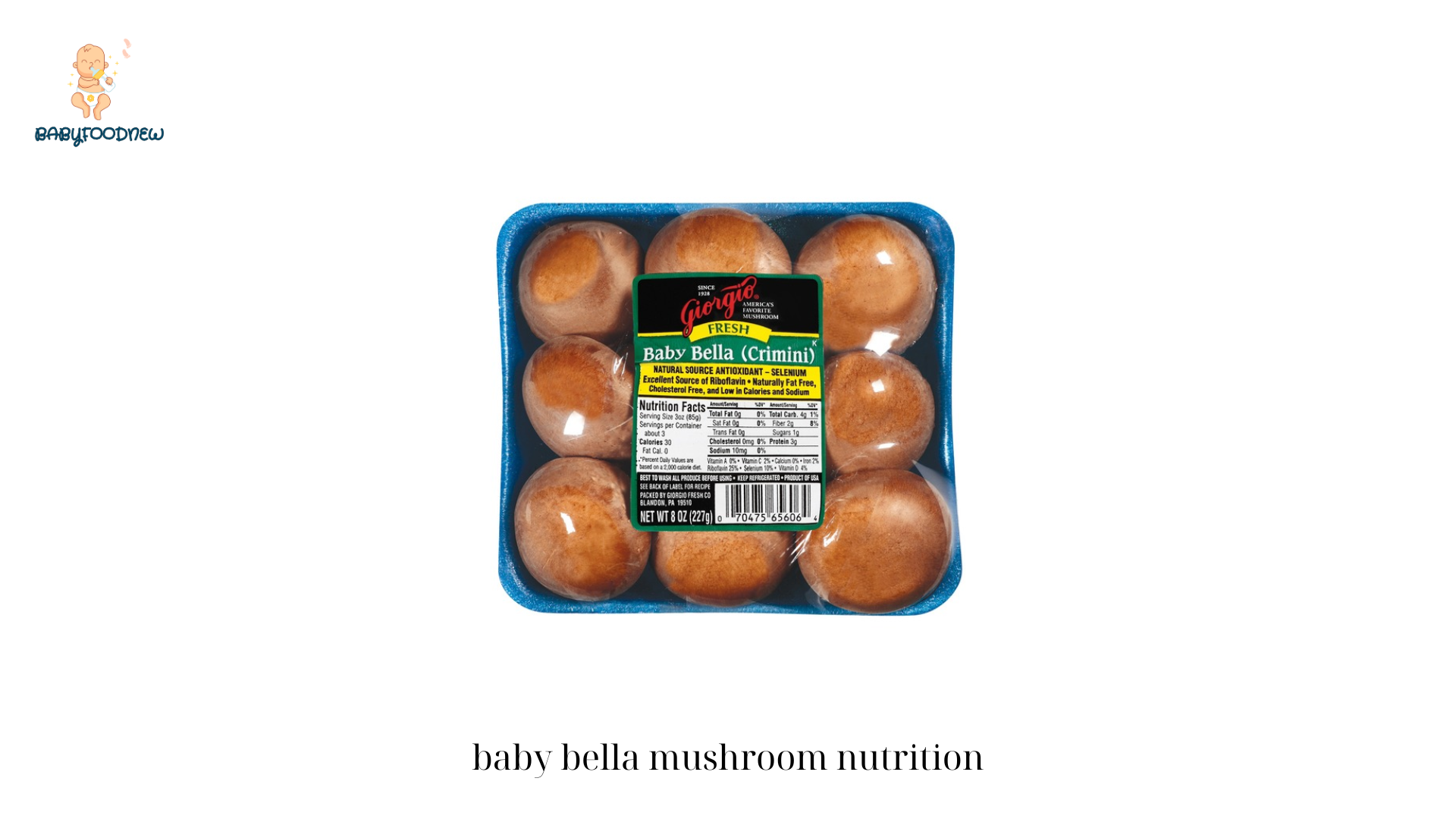 baby bella mushroom nutrition