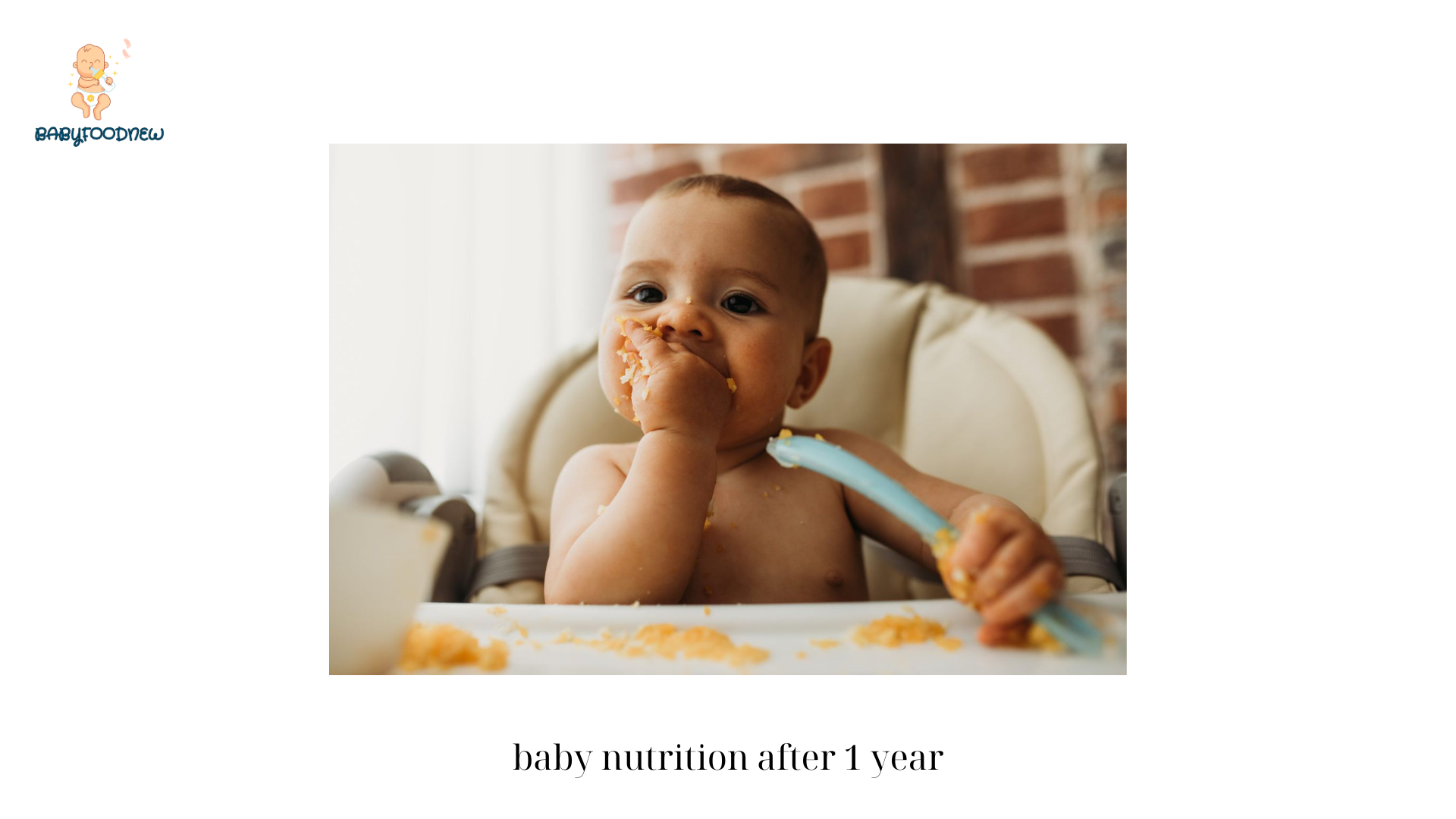 baby nutrition after 1 year