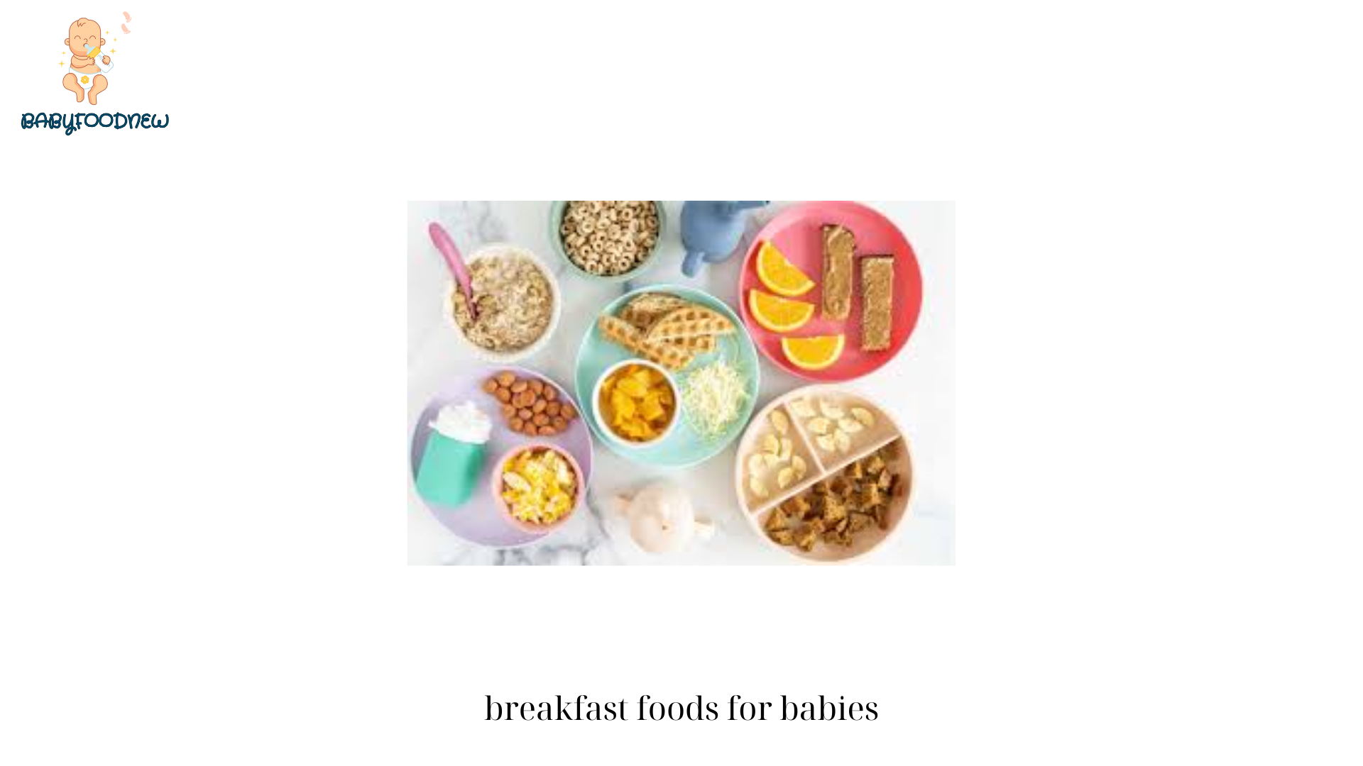 breakfast foods for babies