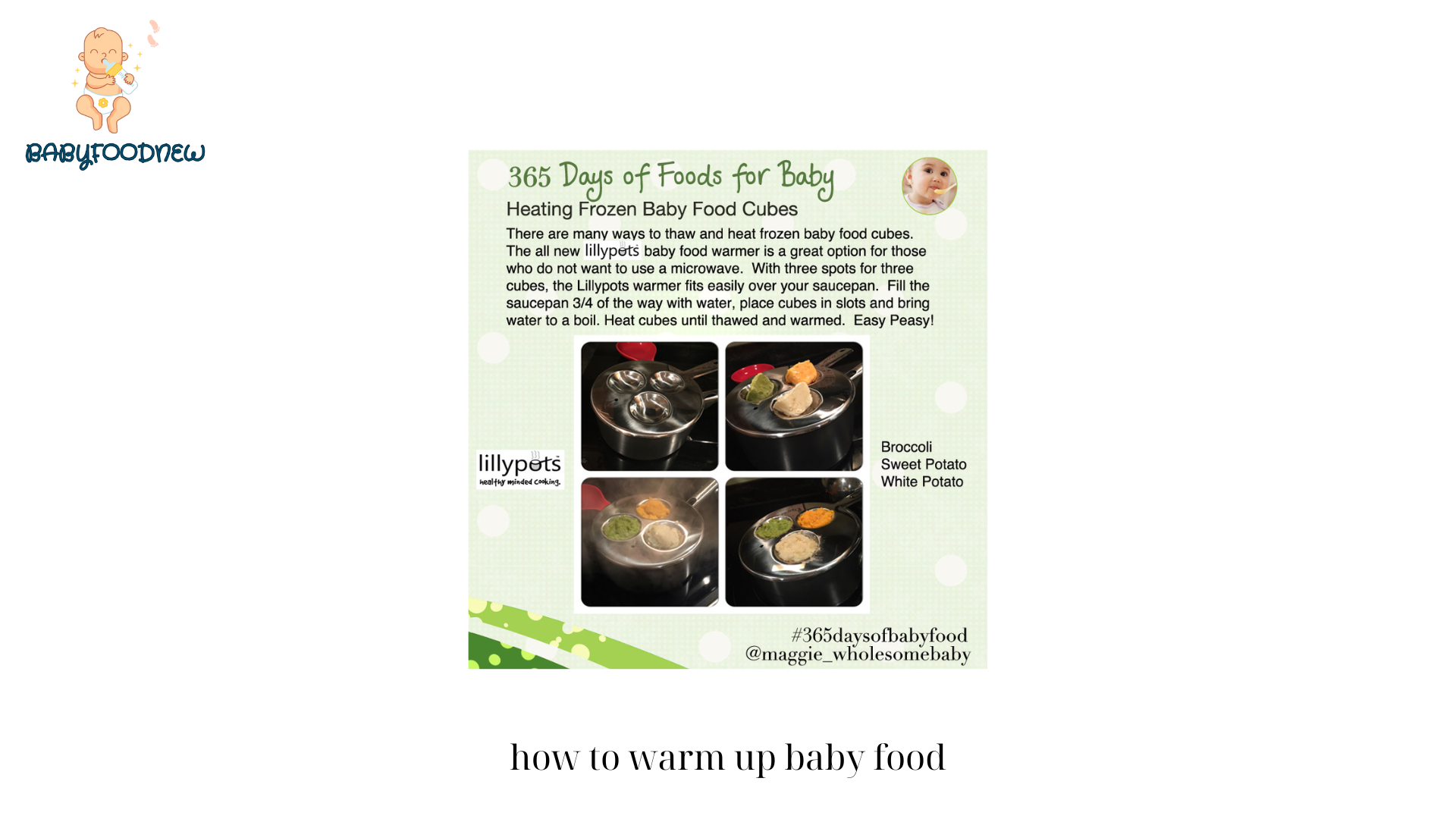 how to warm up baby food