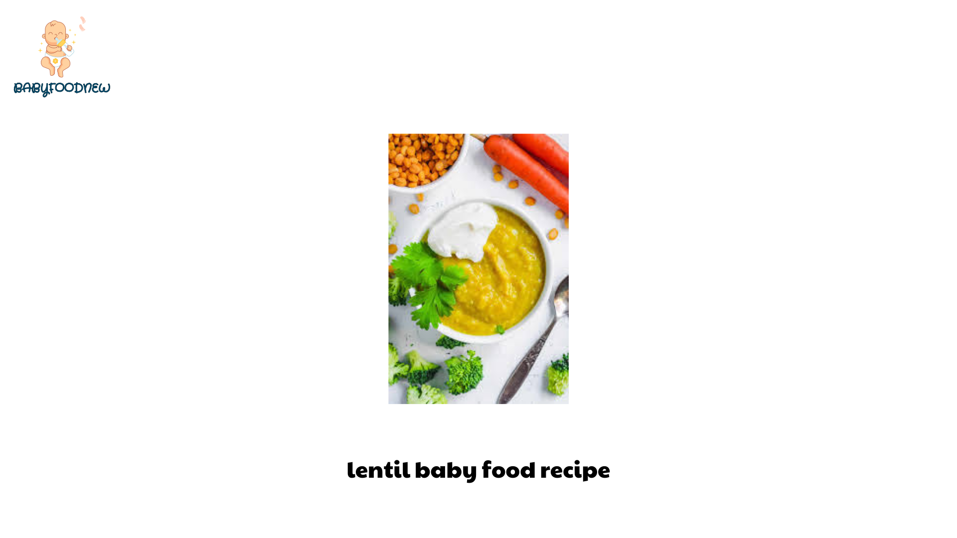 lentil baby food recipe