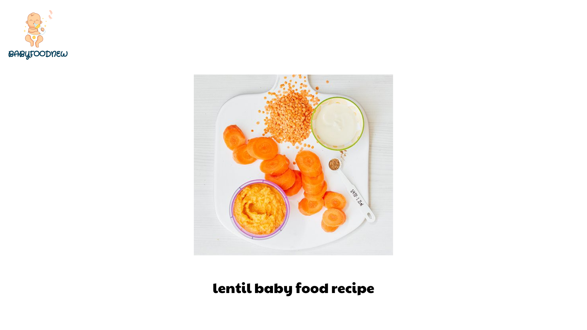 lentil baby food recipe